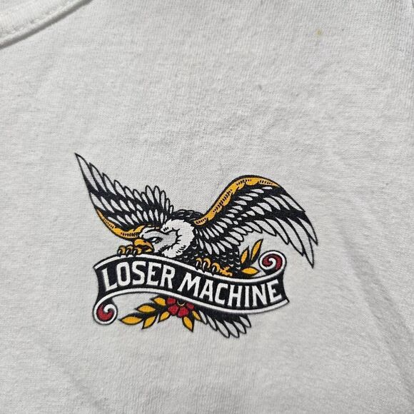 Loser Machine Urban Outfitters White Graphic Eagle Tank Top - Picture 2 of 6